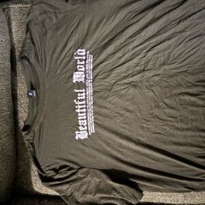 Beautiful World Black T-Shirt
